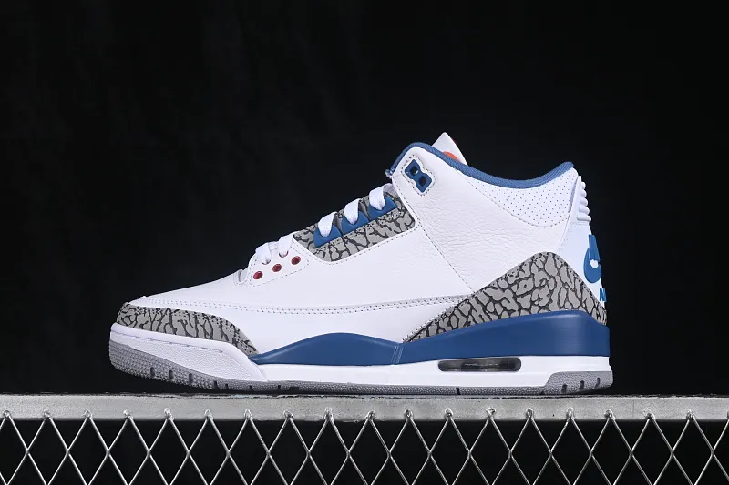 All categories Air Jordan Jordan series basketball shoes Air Jordan 3 GX foreign trade version Air Jordan 3 Retro "True Blue" AJ3 Joe 3 true blue color IF4396-104